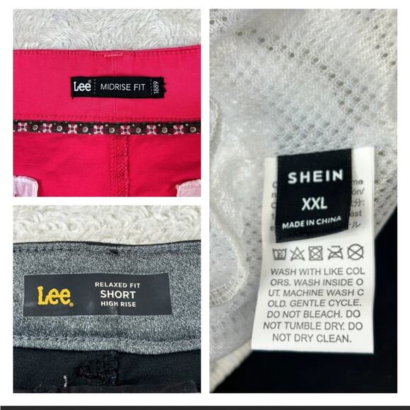 Clearance bundle lot of 3 shorts, size 18 XXL Lee, Shein - Picture 8 of 9